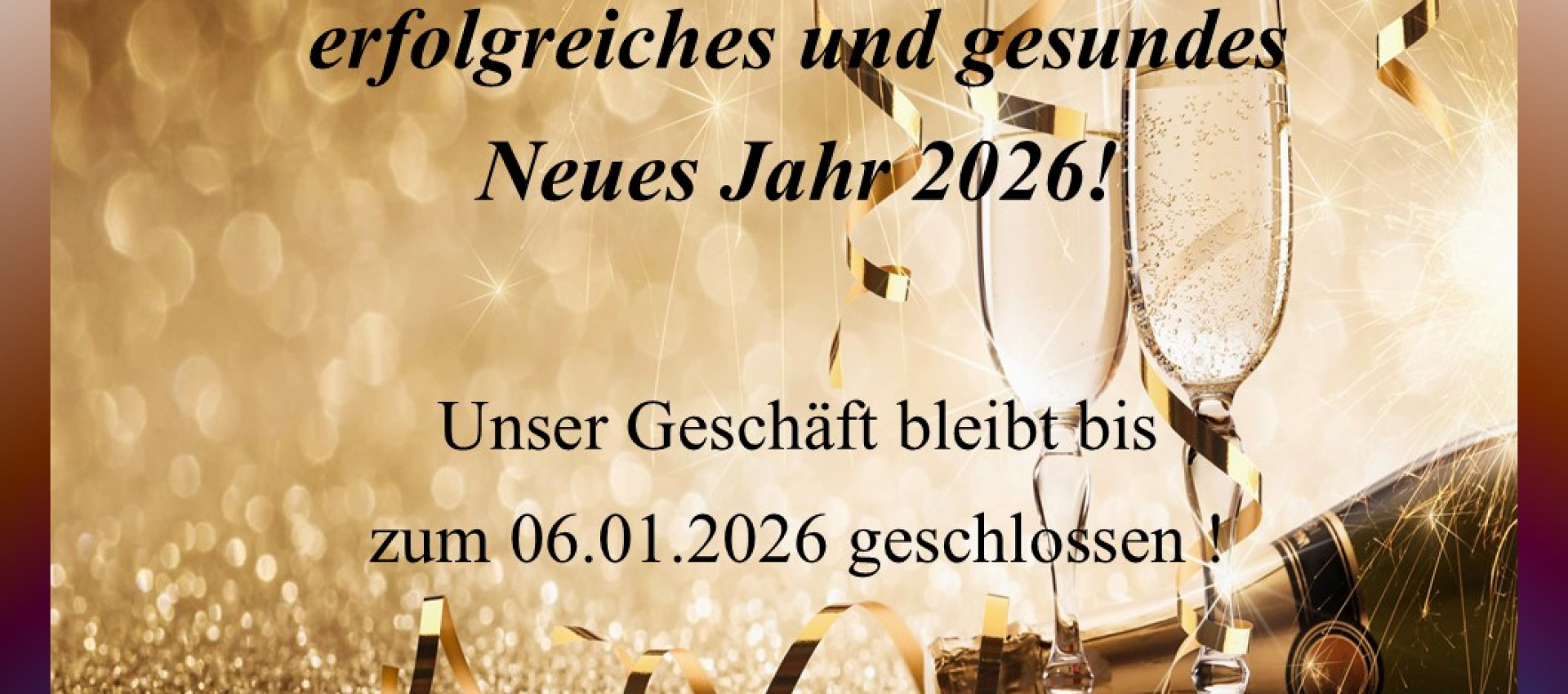 Frohe Weihnachten und ein Gesundes Neues Jahr